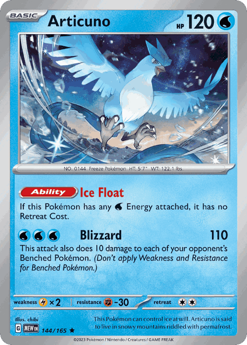 Articuno 144, 151