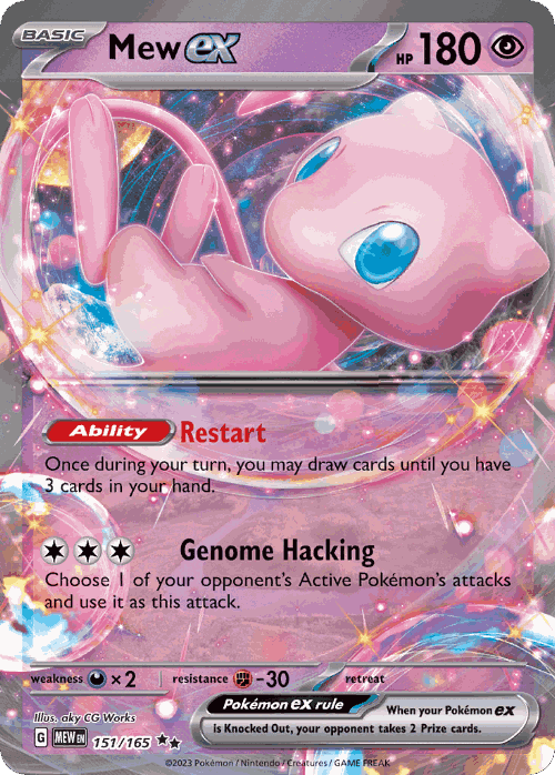 Mew ex card art