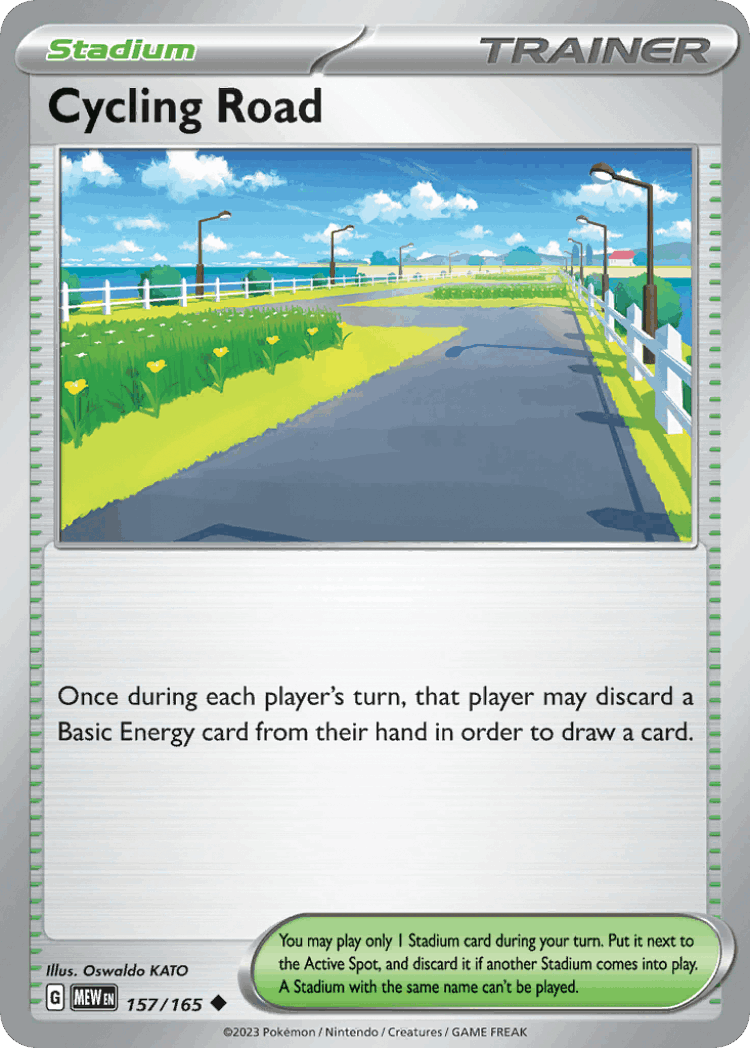 Cycling Road #157 from 151 - Uncommon - Illustrated by Oswaldo KATO