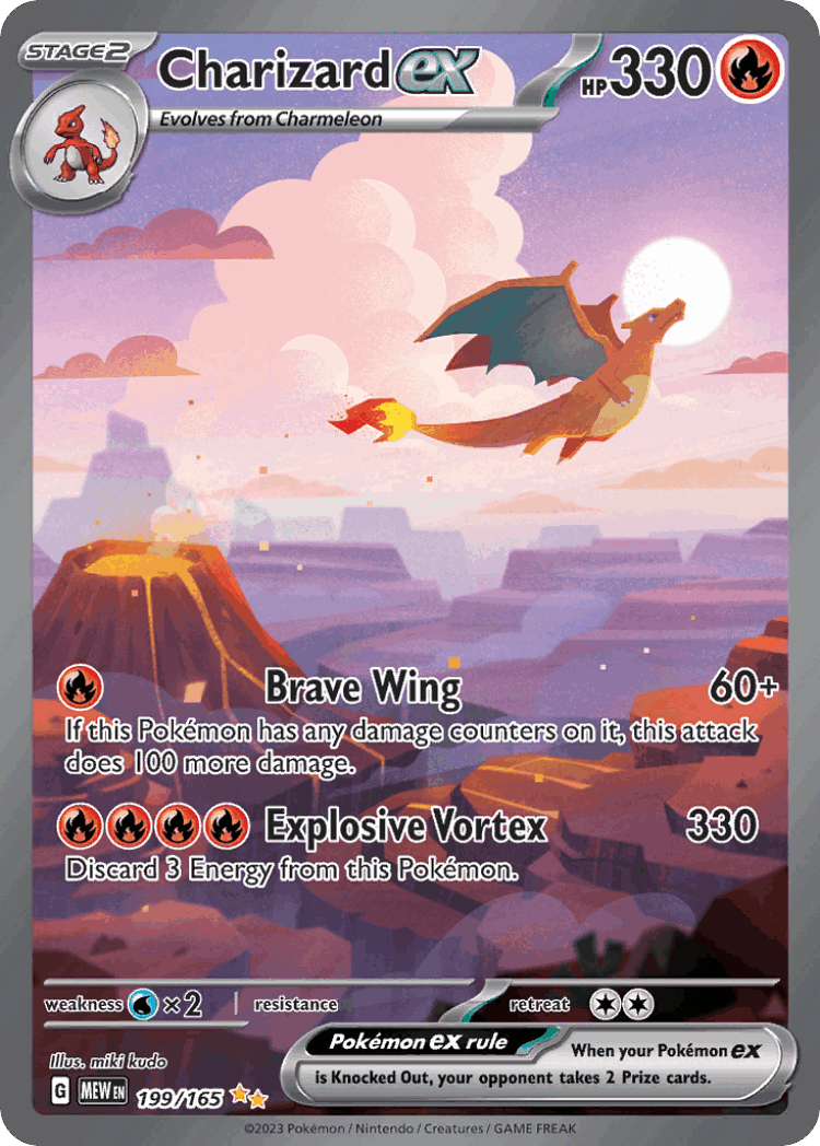 Charizard ex cover card
