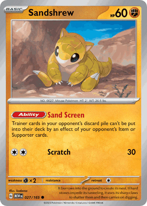 Sandshrew 27, 151