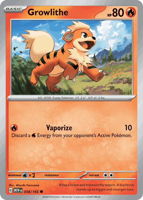 Growlithe 58, 151