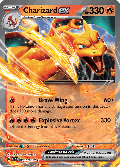 Charizard ex Pokémon TCG card art