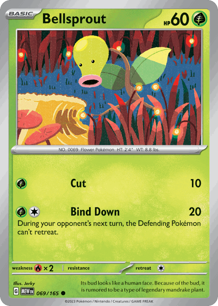 Bellsprout #69 from 151 - Common - Illustrated by Jerky