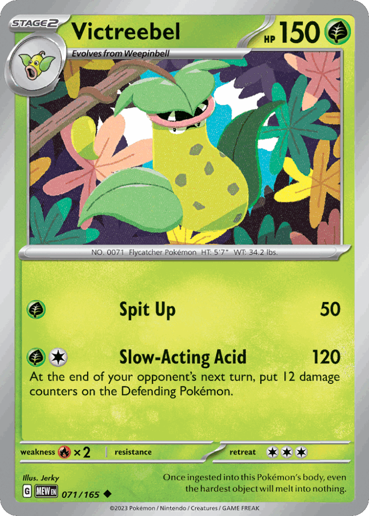 Victreebel #71 from 151 - Uncommon - Illustrated by Jerky