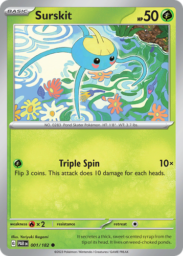 Surskit Pokémon TCG card art