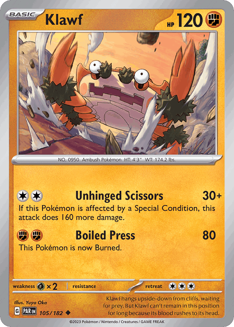 Klawf #105 from Paradox Rift - Uncommon - Illustrated by Yuya Oka