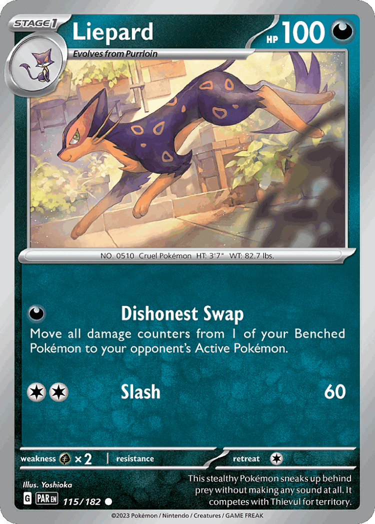 Liepard #115 from Paradox Rift - Common - Illustrated by Yoshioka