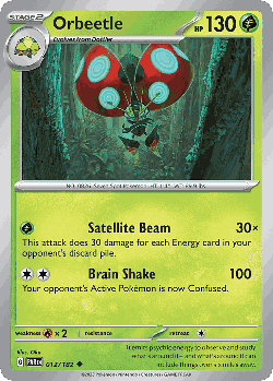 Orbeetle Pokémon TCG card art