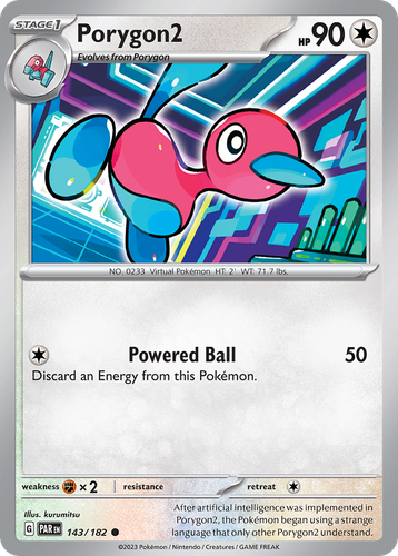 Porygon2 #143 from Paradox Rift - Common - Illustrated by kurumitsu
