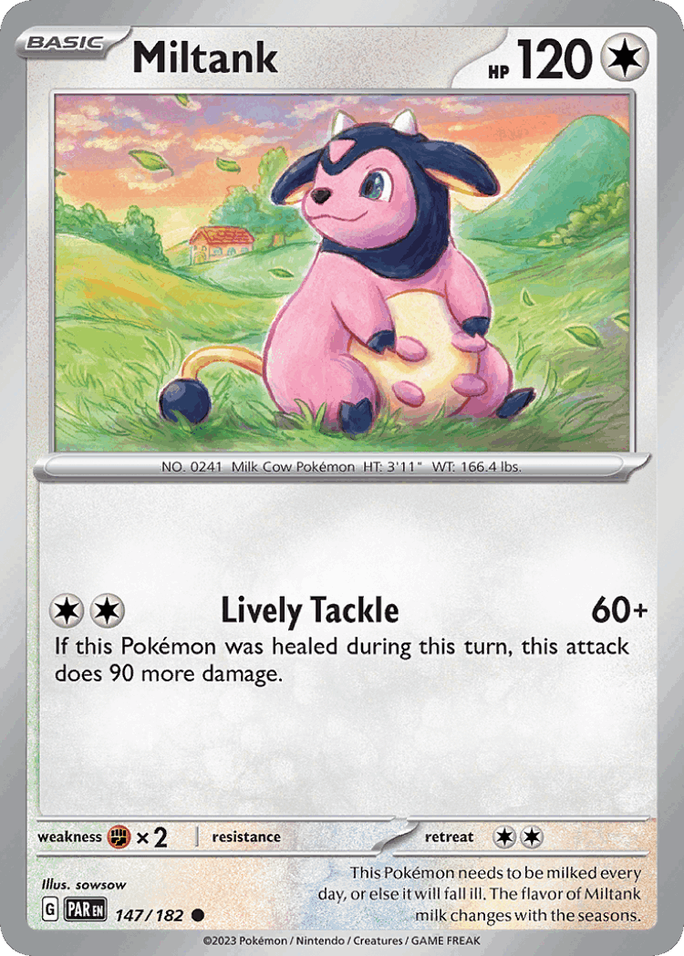 Miltank #147 from Paradox Rift - Common - Illustrated by sowsow