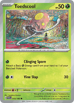 Toedscool Pokémon TCG card art