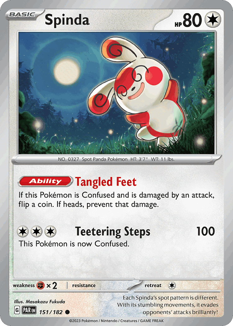 Spinda #151 from Paradox Rift - Common - Illustrated by Masakazu Fukuda