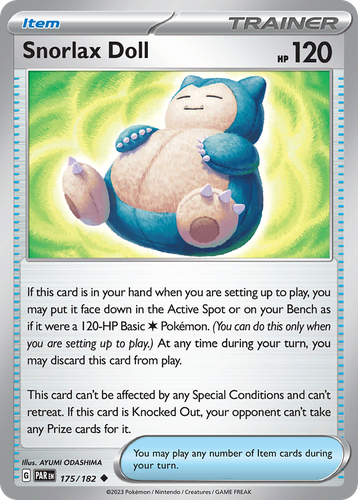 Snorlax Doll #175 from Paradox Rift - Uncommon - Illustrated by AYUMI ODASHIMA