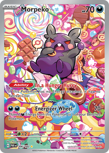 Morpeko #206 from Paradox Rift - Illustration Rare - Illustrated by Yuu Nishida