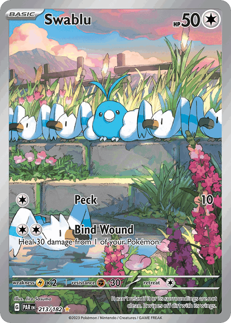 Swablu #213 from Paradox Rift - Illustration Rare - Illustrated by Jiro Sasumo
