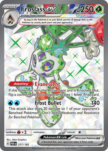 Froslass ex #217 from Paradox Rift - Ultra Rare - Illustrated by 5ban Graphics