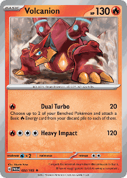 Volcanion Pokémon TCG card art