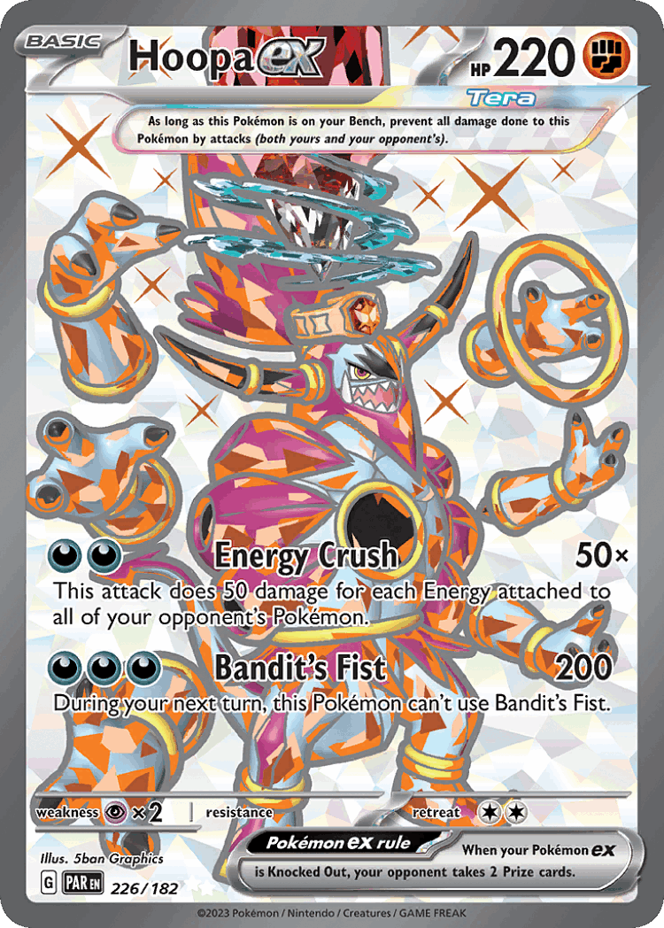 Hoopa ex #226 from Paradox Rift - Ultra Rare - Illustrated by 5ban Graphics