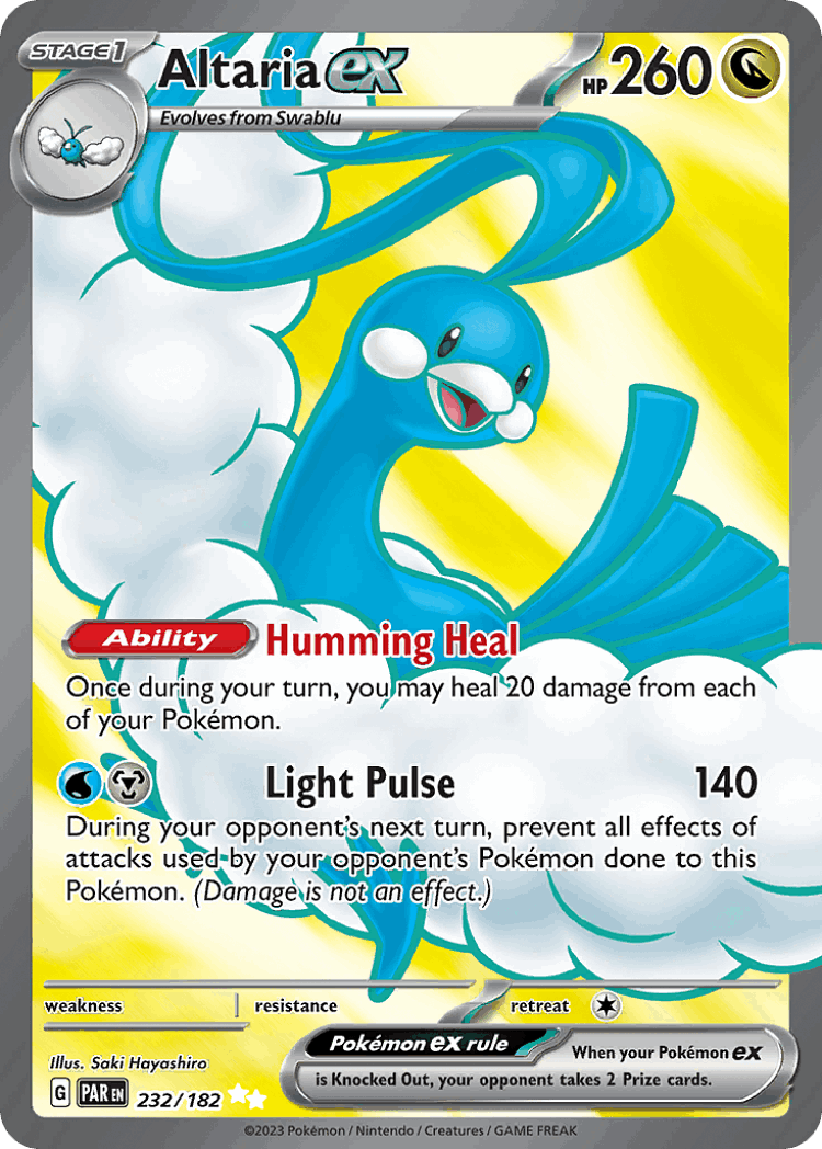 Altaria ex #232 from Paradox Rift - Ultra Rare - Illustrated by Saki Hayashiro