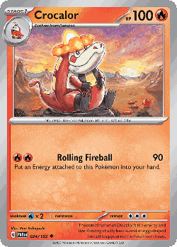 Crocalor Pokémon TCG card art