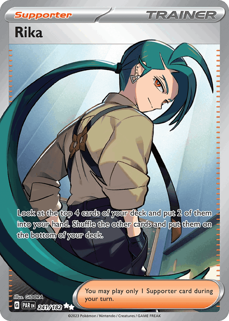 Rika #241 from Paradox Rift - Ultra Rare - Illustrated by GIDORA