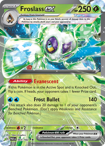 Froslass ex Pokémon TCG card art