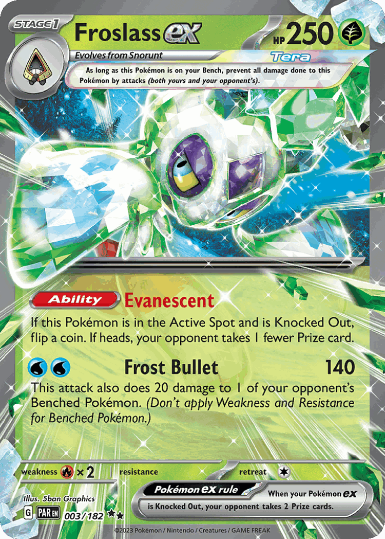 Froslass ex #3 from Paradox Rift - Double Rare - Illustrated by 5ban Graphics