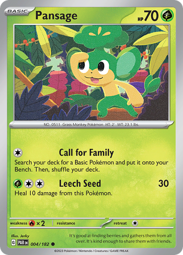 Pansage #4 from Paradox Rift - Common - Illustrated by Jerky
