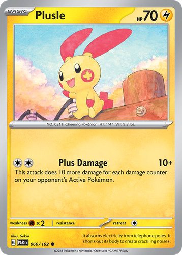 Plusle #60 from Paradox Rift - Common - Illustrated by Sekio