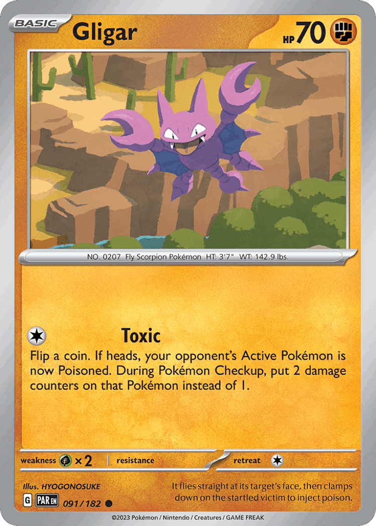 Gligar #91 from Paradox Rift - Common - Illustrated by HYOGONOSUKE