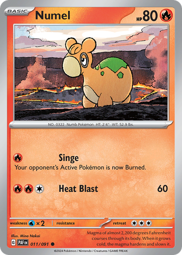 Numel Pokémon TCG card art