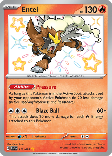 Entei 112, Paldean Fates