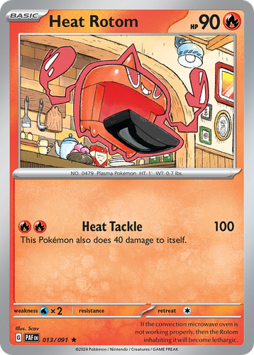 Heat Rotom Pokémon TCG card art