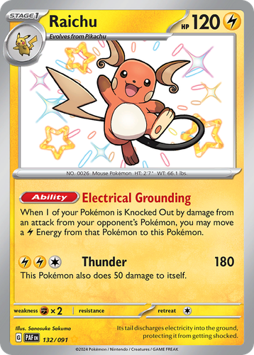 Raichu 132, Paldean Fates