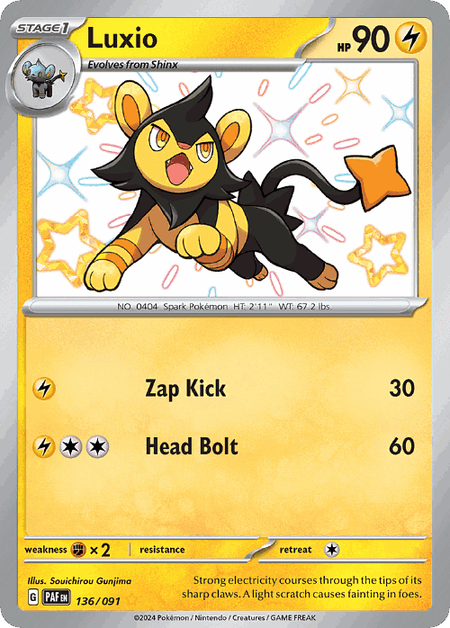 Luxio 136, Paldean Fates