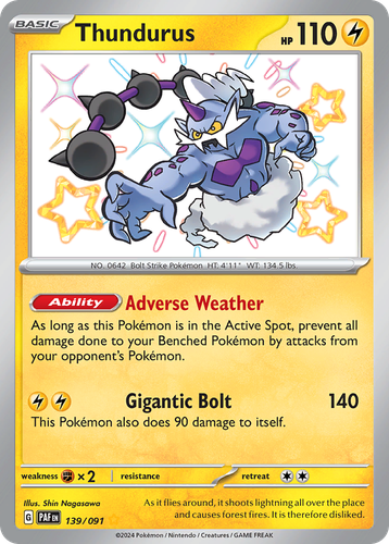 Thundurus 139, Paldean Fates