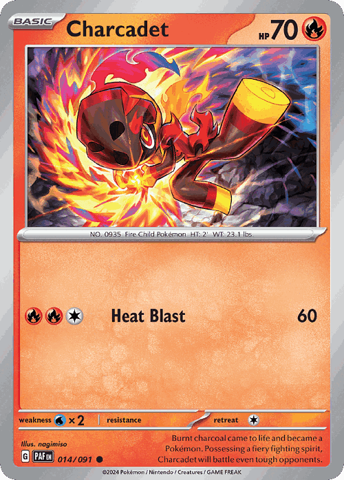Charcadet Pokémon TCG card art