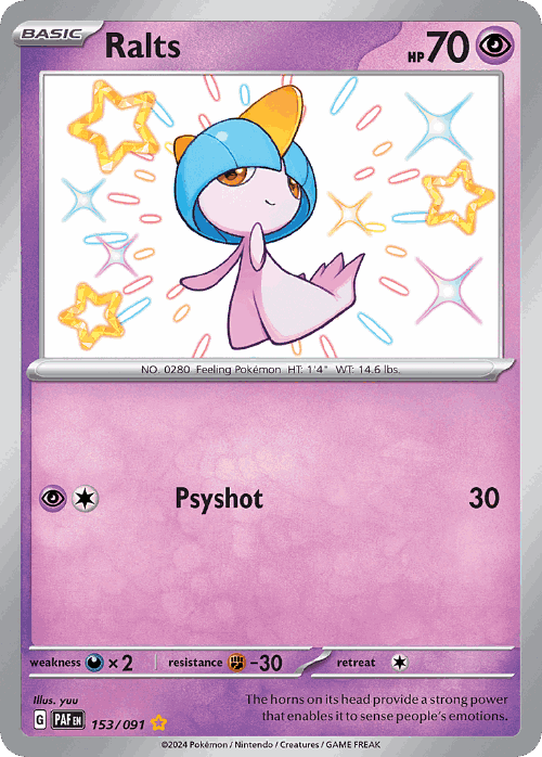 Ralts 153, Paldean Fates