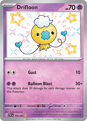 Drifloon 155, Paldean Fates