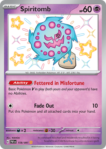 Spiritomb 158, Paldean Fates