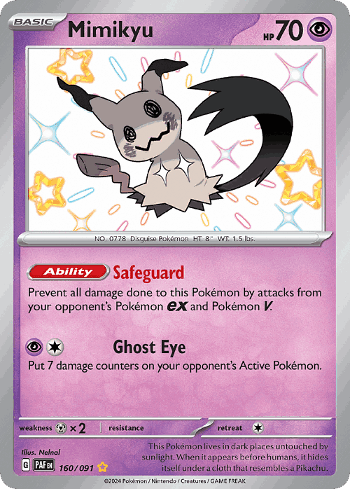 Mimikyu 160, Paldean Fates