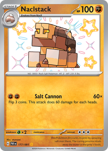 Naclstack #177 from Paldean Fates - Shiny Rare - Illustrated by otumami
