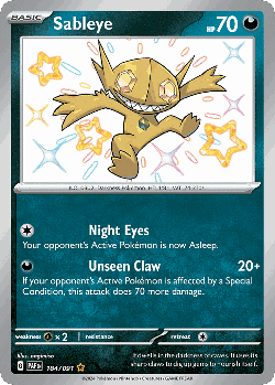 Sableye 184, Paldean Fates