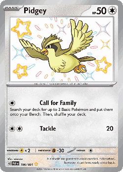 Pidgey 196, Paldean Fates