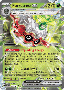 Forretress ex Pokémon TCG card art