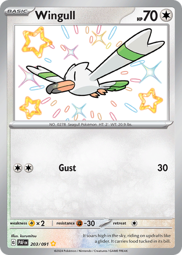 Wingull 203, Paldean Fates
