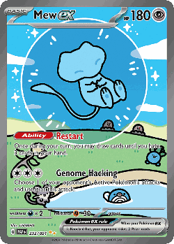 Mew ex card art
