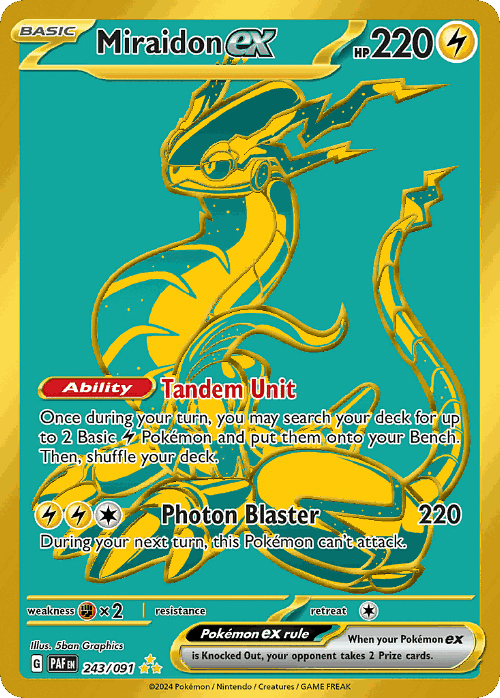 Miraidon ex 243, Paldean Fates