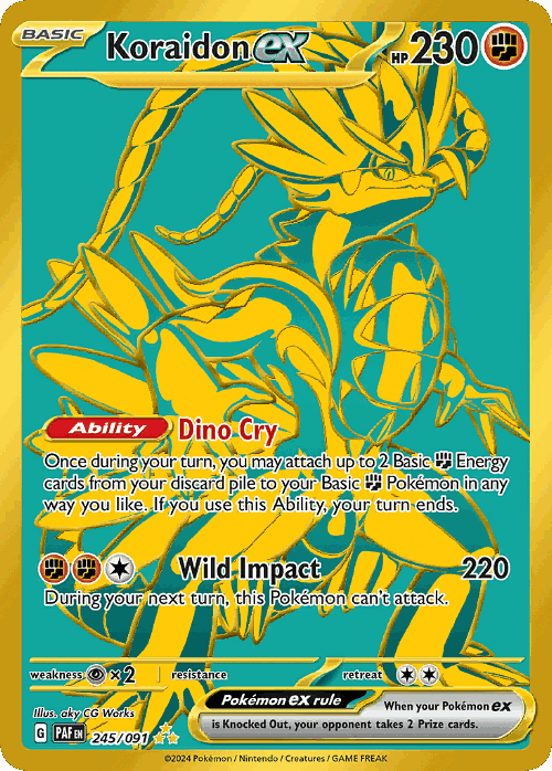 Koraidon ex 245, Paldean Fates